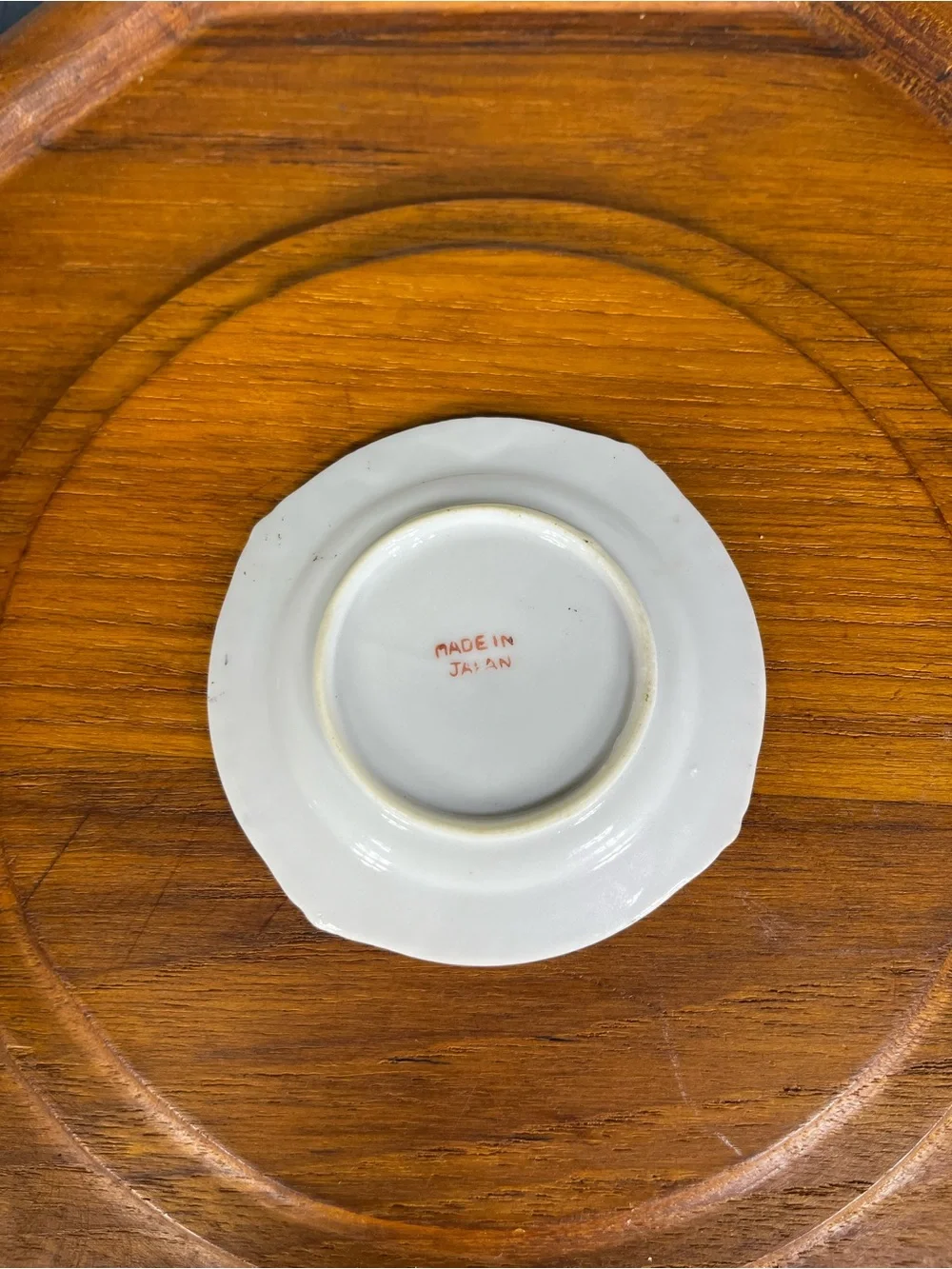 MCM Japanese Miniature Porcelain Saucer